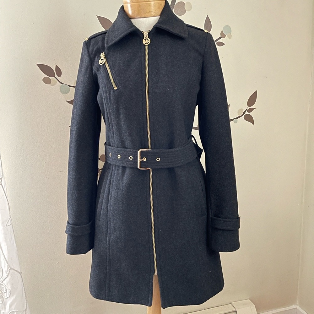 MICHAEL KORS Women's Belted Wool Blend Coat